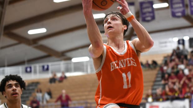 Beaverton Southridge 6A Oregon boys basketball quarterfinal 2024 Taylor Balkom 38